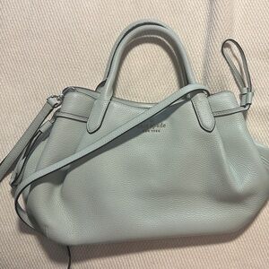 Kate Spade Soft Gray Satchel dumpling top handle